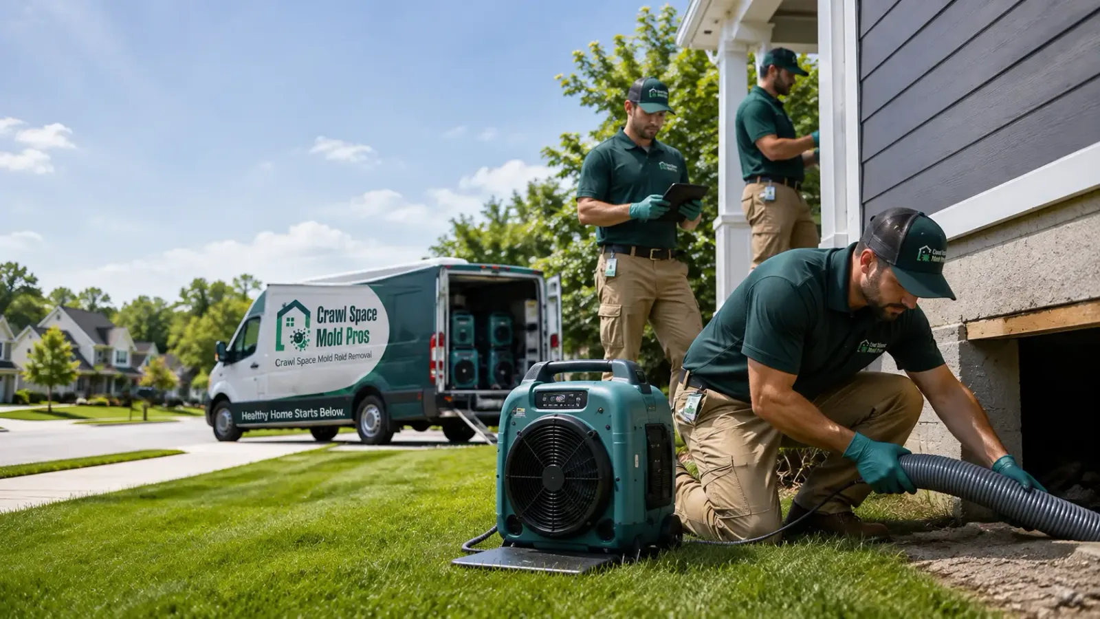 Crawl Space Mold Removal in Plympton, MA